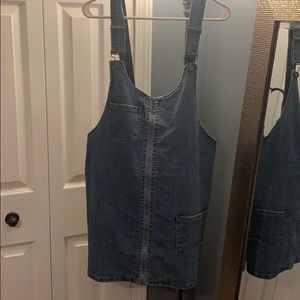 Mini denim dress